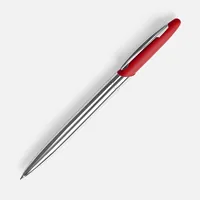 Ручка шариковая Dagger Soft Touch, красная фото 2