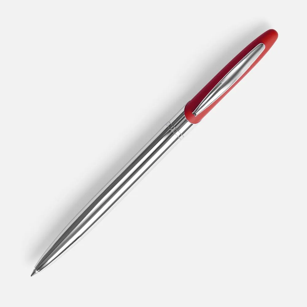 Ручка шариковая Dagger Soft Touch, красная фото 3