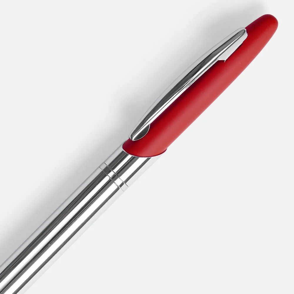 Ручка шариковая Dagger Soft Touch, красная фото 4