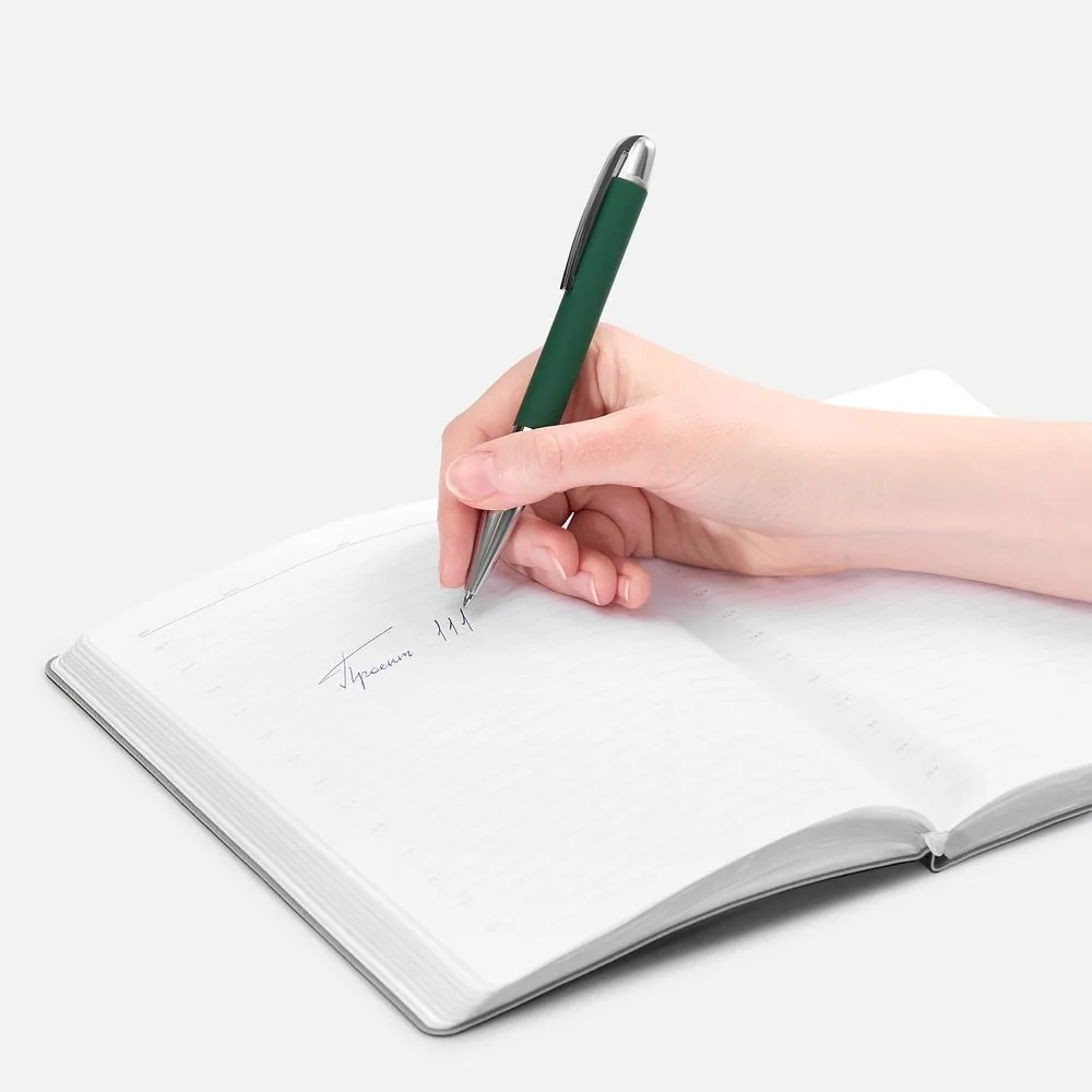 Ручка шариковая Arc Soft Touch, зеленая фото 5