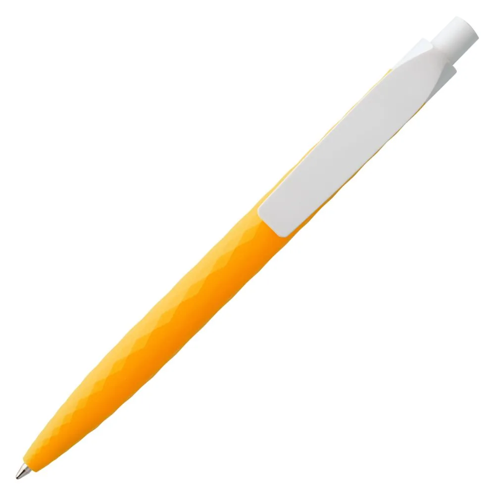 Ручка шариковая Prodir QS01 PMP-P, оранжевая с белым фото 4