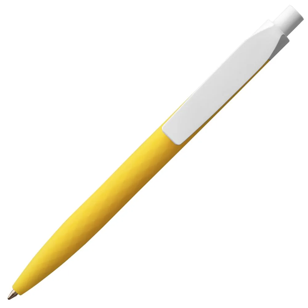 Ручка шариковая Prodir QS01 PMP-P, желтая с белым фото 5
