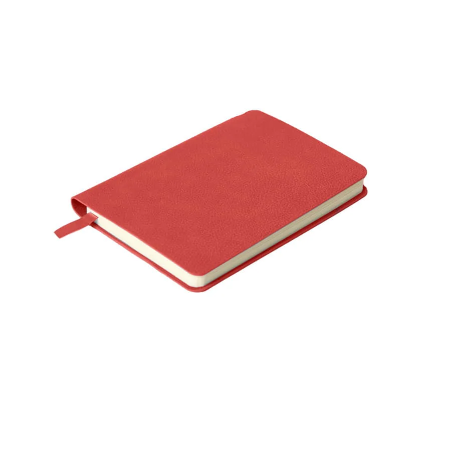 Ежедневник недатированный SALLY, A6, красный, кремовый блок в линейку фото 3