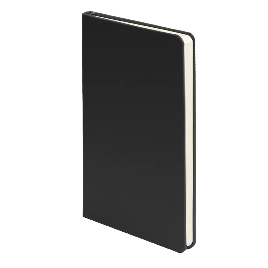 Ежедневник недатированный SIMPLY FIRM, А5, черный, кремовый блок, в линейку