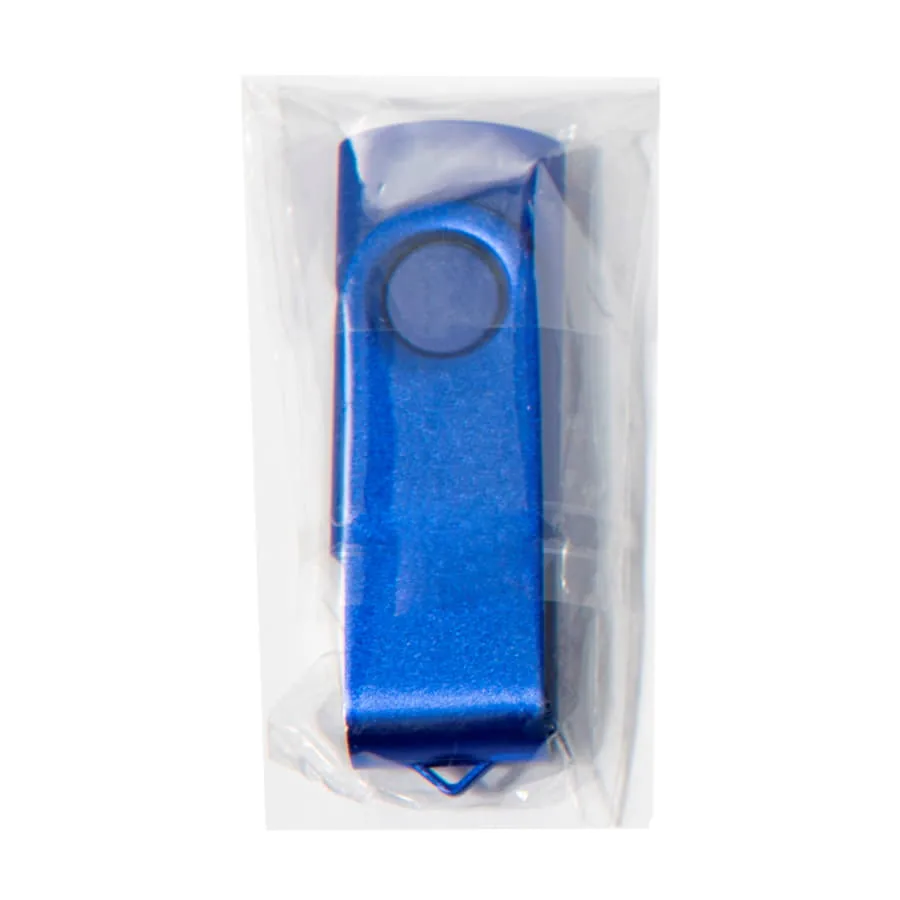 USB flash-карта DOT (16Гб), синий, 5,8х2х1,1см, пластик, металл фото 3