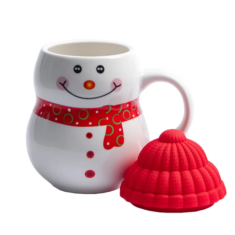 Кружка SNOWMAN с крышкой фото 3