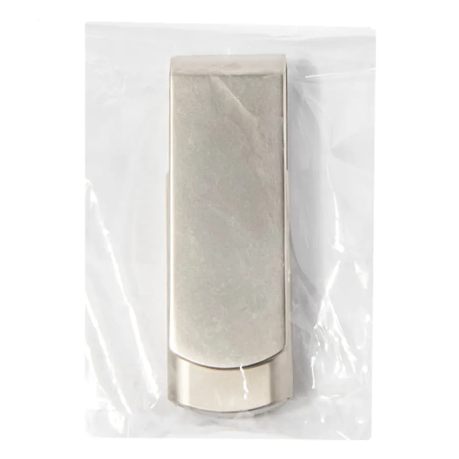 USB flash-карта SWING METAL (32Гб), серебристая, 5,3х1,7х0,9 см, металл фото 4