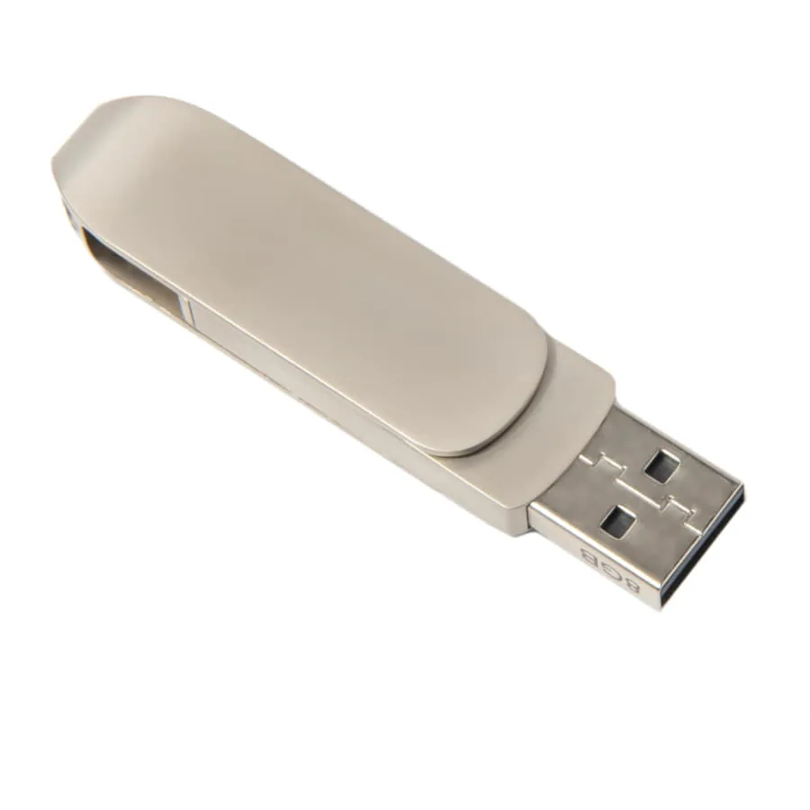 USB flash-карта CIRCLE OTG Type-C (8Гб), серебристая, 6,5х1,5х0,82 см, металл фото 2