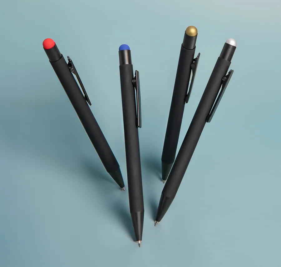 Ручка шариковая FACTOR BLACK со стилусом фото 4