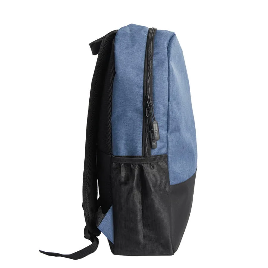 Рюкзак водостойкий "PULL", т.синий/чёрный, 45 x 28 x 11 см, 100% полиэстер 300D+600D фото 3