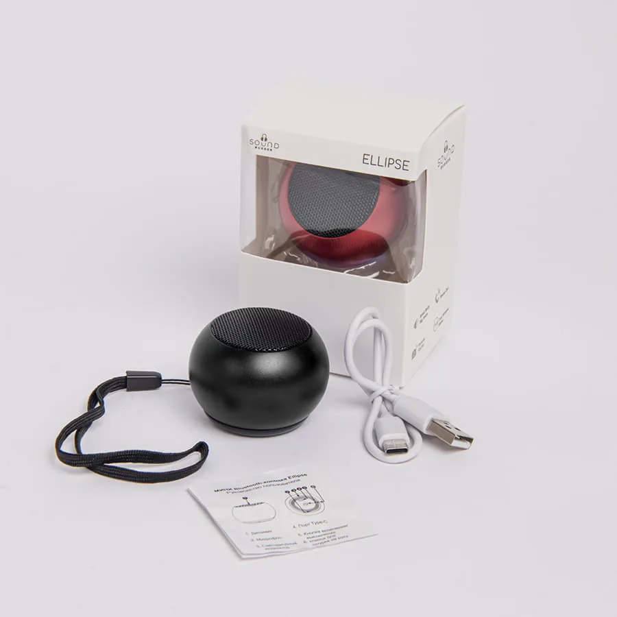 Портативная mini Bluetooth-колонка Sound Burger "Ellipse" черная фото 5