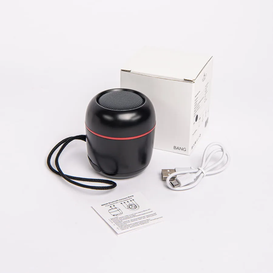 Портативная mini Bluetooth-колонка Sound Burger "Bang" черный фото 8