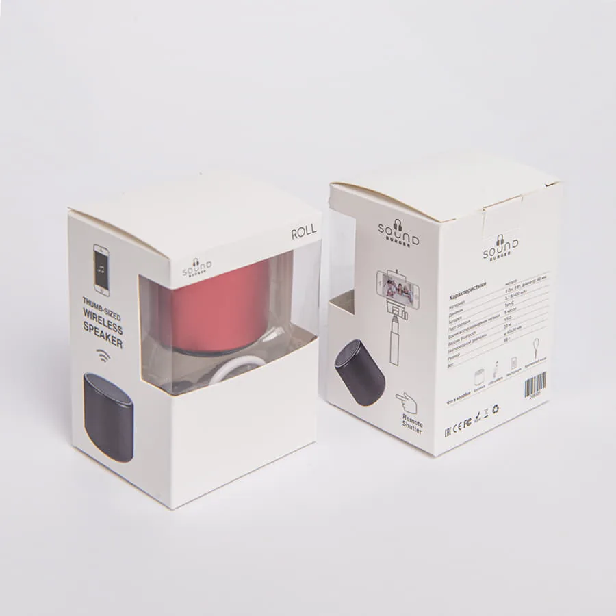 Портативная mini Bluetooth-колонка Sound Burger "Roll" красный фото 6