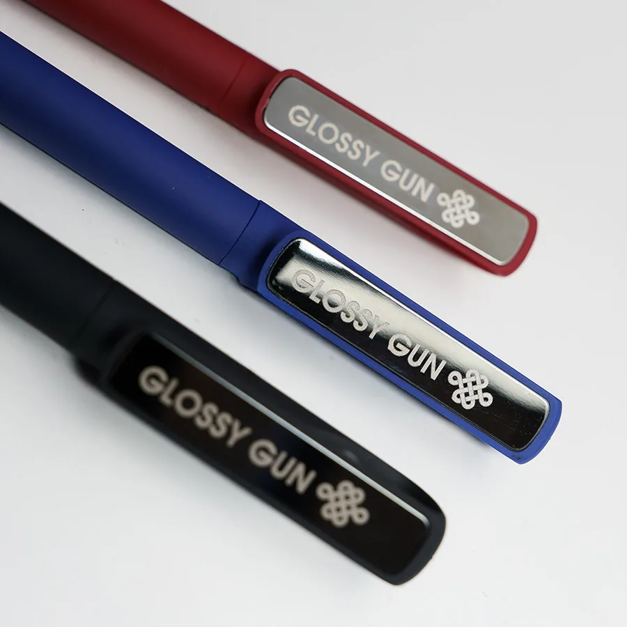 Ручка шариковая GLOSSY GUN с покрытием soft touch фото 8