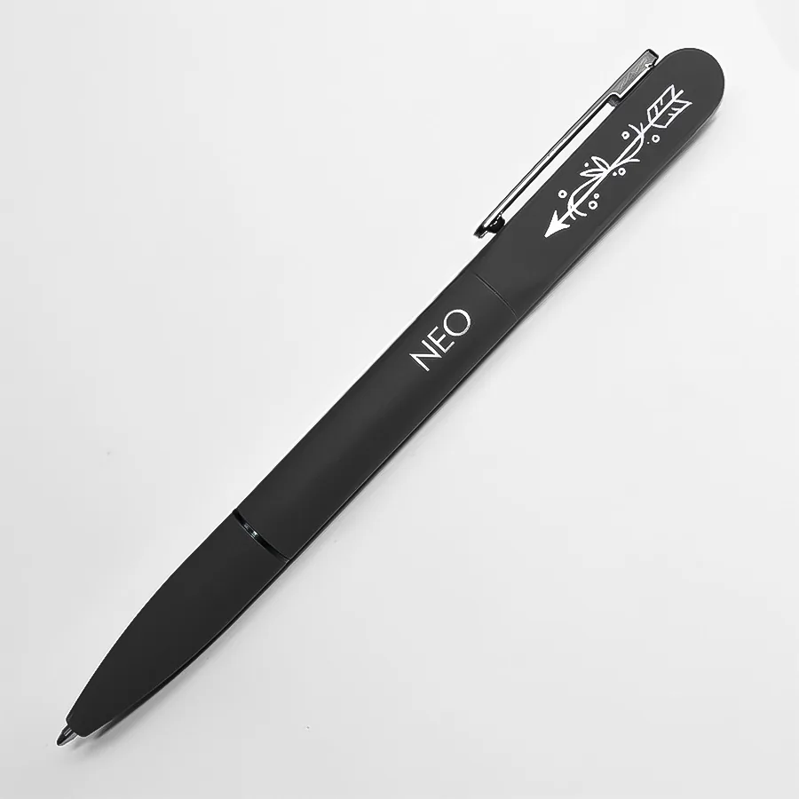 Ручка шариковая NEO с подсветкой после гравировки, soft touch фото 4