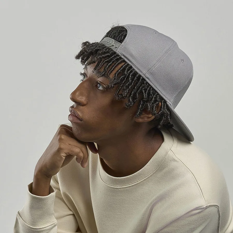 Бейсболка SNAP BACK-S, 6 клиньев, пластиковая застежка фото 4