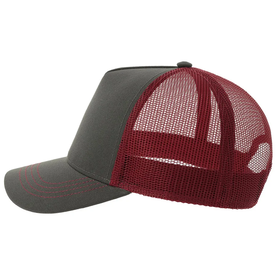 Бейсболка "RAPPER CANVAS-S", 5 клиньев, т.сер./красн, пласт.заст., 100% перераб. полиэстер, 270 г/м2 фото 7
