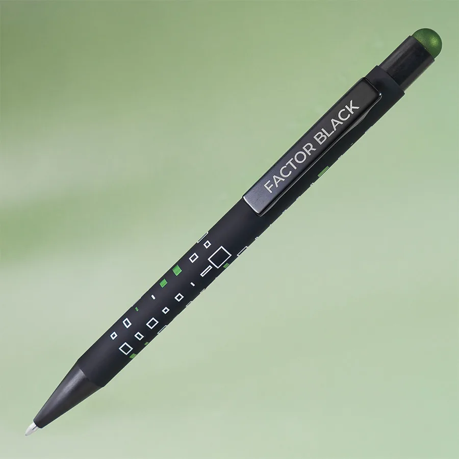 Ручка шариковая FACTOR BLACK со стилусом фото 3