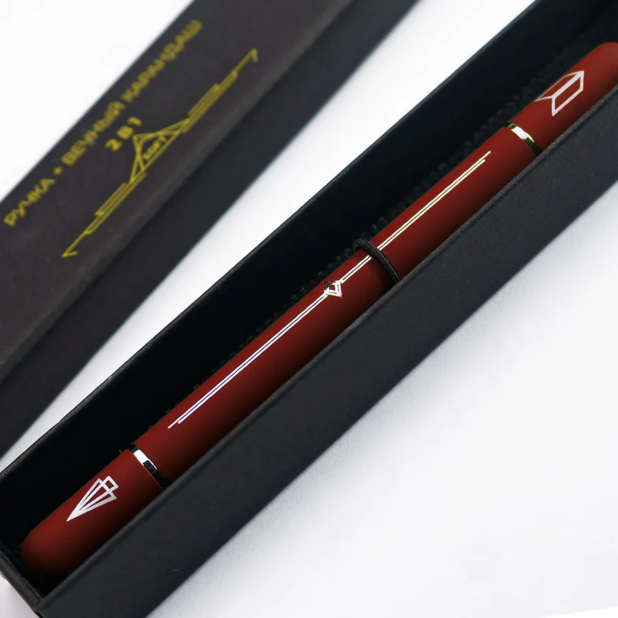 Ручка шариковая + карандаш вечный 2 в 1 soft фото 8