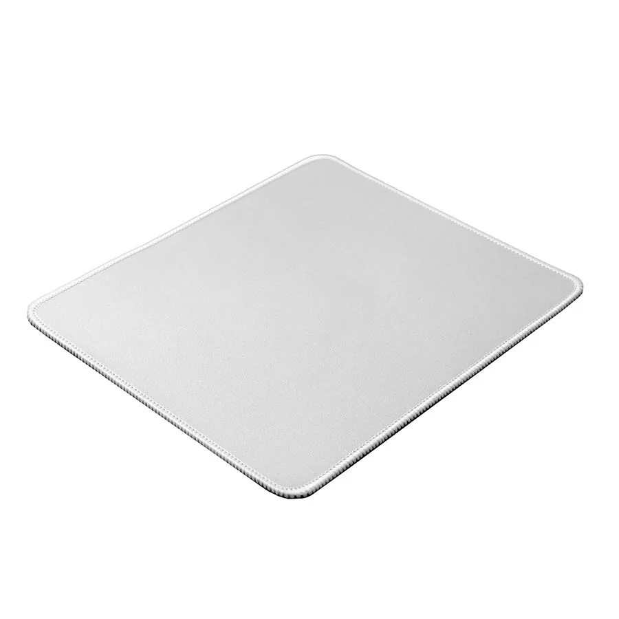 Коврик для мыши GLIDE S, 26*21*0,3см, прошитый край, белый фото 2