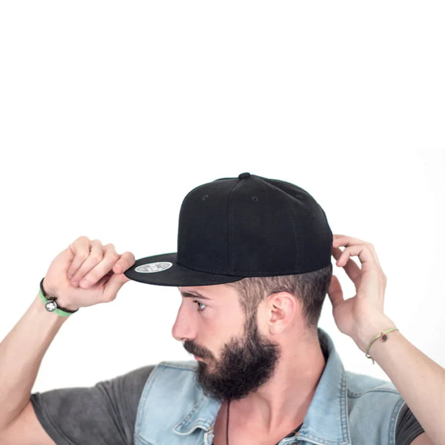 Бейсболка SNAP BACK, 6 клиньев, пластиковая застежка фото 3