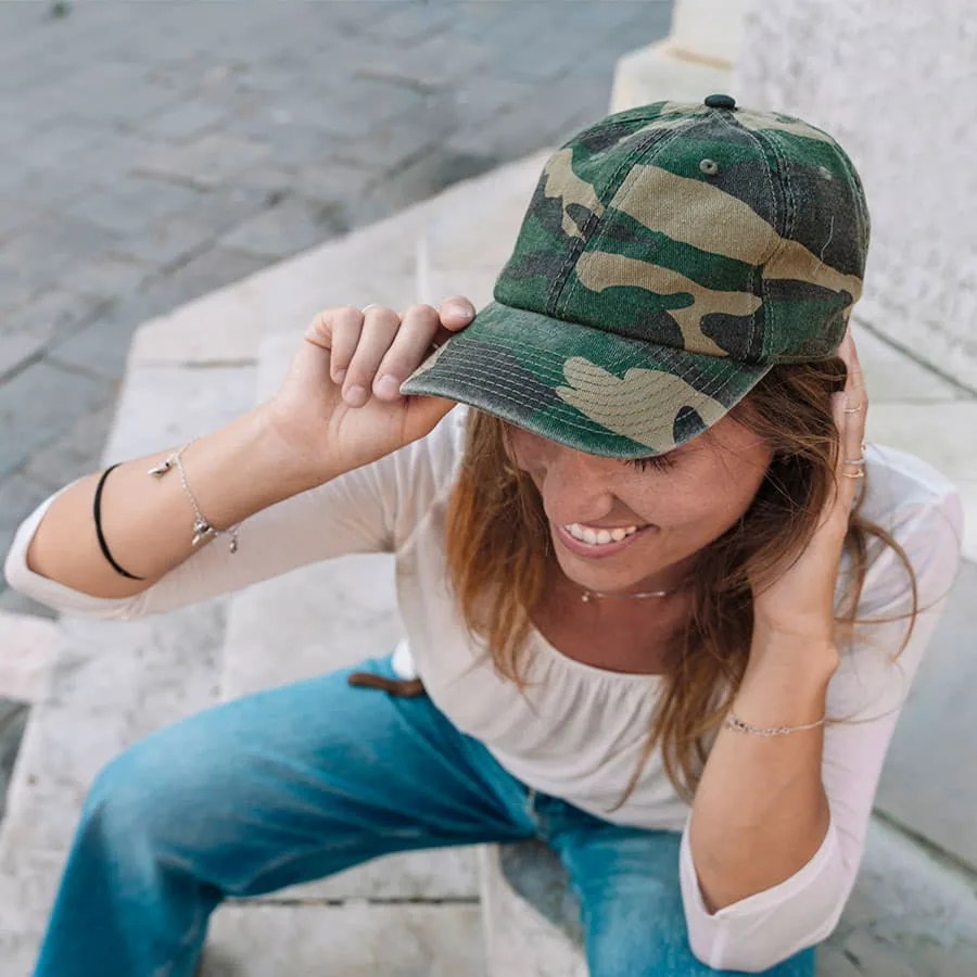 Бейсболка DAD HAT, 6 клиньев, металлическая застежка фото 3