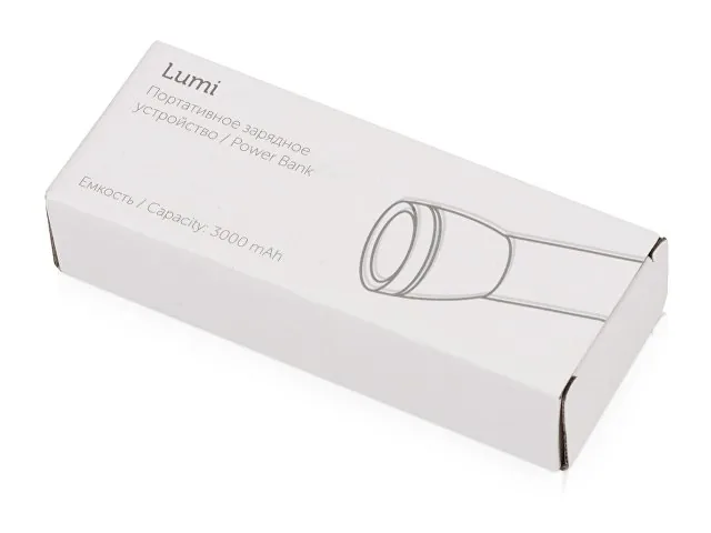 Внешний аккумулятор «Lumi» с фонариком, 3000 mAh фото 7