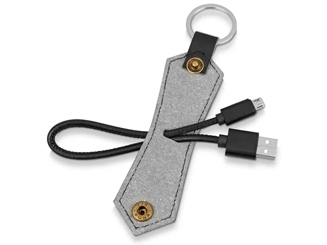 Кабель-брелок USB-MicroUSB «Pelle» фото 3