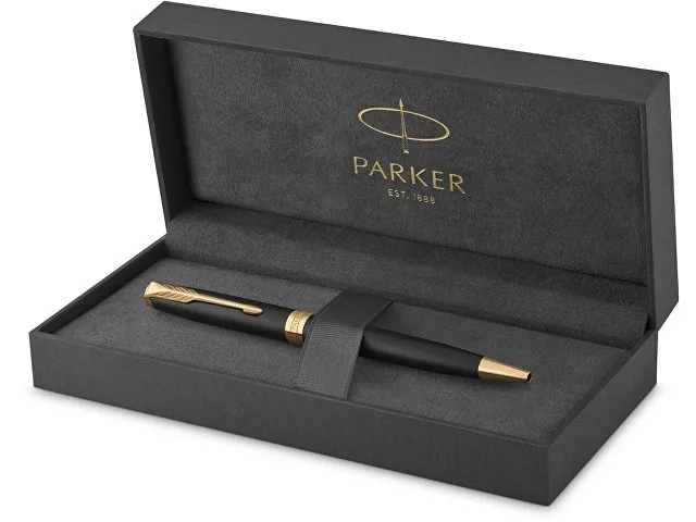 Ручка шариковая Parker «Sonnet Core Matte Black GT» фото 3