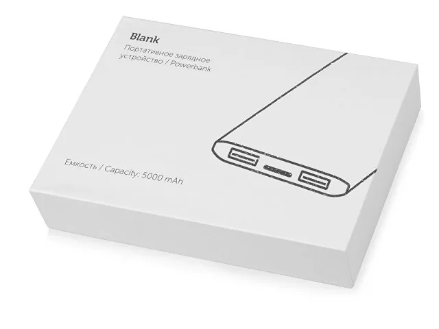 Внешний аккумулятор «Blank» с USB Type-C, 5000 mAh фото 10