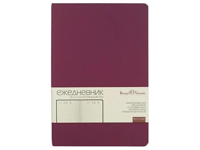 Ежедневник недатированный А5 «Megapolis Velvet Flex» фото 2