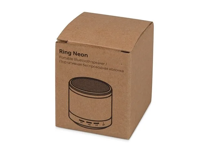 Портативная колонка «Ring neon» с подсветкой корпуса фото 5