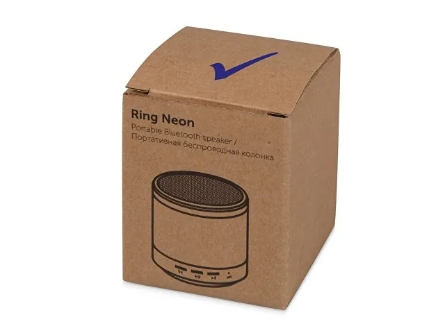 Портативная колонка «Ring neon» с подсветкой корпуса фото 5