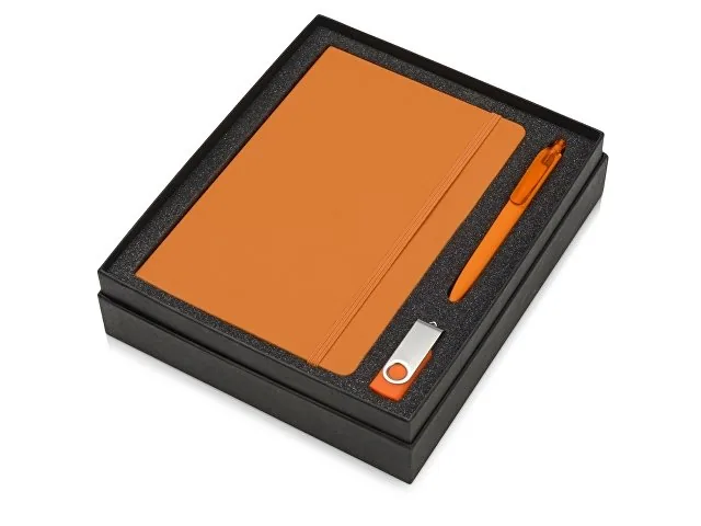 Подарочный набор Vision Pro Plus soft-touch с флешкой, ручкой и блокнотом А5 фото 2