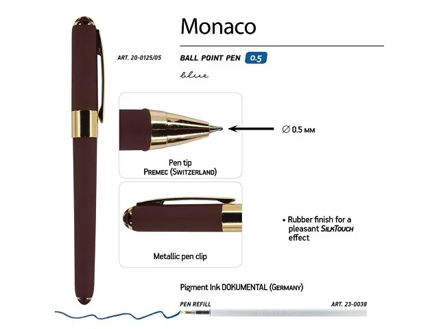 Ручка пластиковая шариковая «Monaco» фото 3