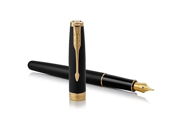 Ручка перьевая Parker «Sonnet Matt Black GT» фото 2