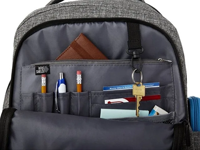 Рюкзак «Vault» для ноутбука 15,6" с защитой от RFID считывания фото 5