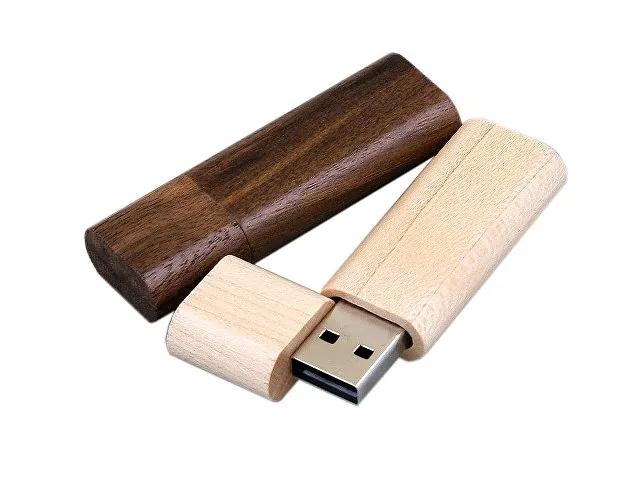 USB 2.0- флешка на 16 Гб эргономичной прямоугольной формы с округленными краями фото 3