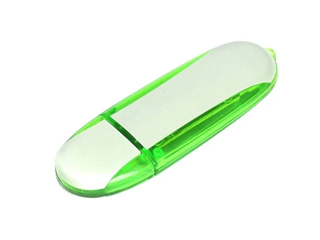 USB 2.0- флешка промо на 16 Гб овальной формы