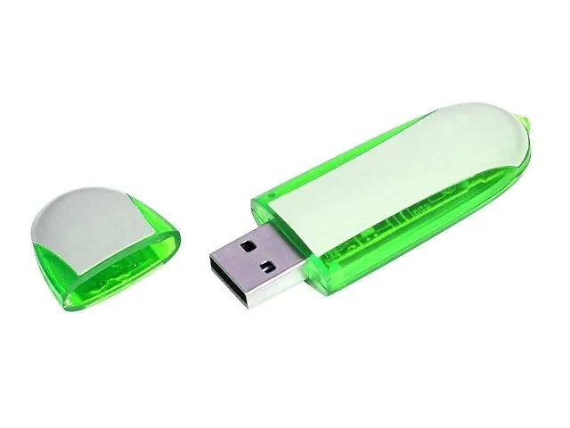 USB 2.0- флешка промо на 16 Гб овальной формы фото 2