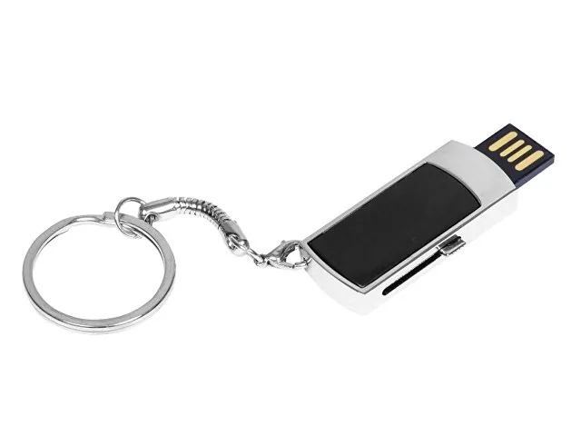 USB 2.0- флешка на 16 Гб с выдвижным механизмом и мини чипом фото 2