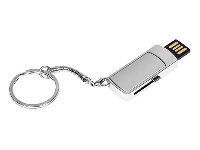 USB 2.0- флешка на 16 Гб с выдвижным механизмом и мини чипом фото 2
