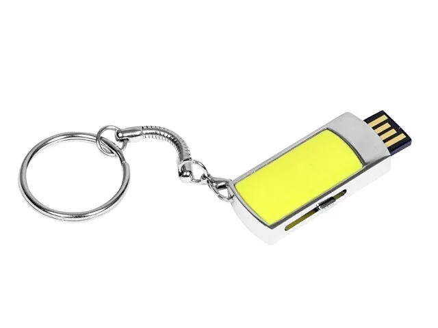 USB 2.0- флешка на 16 Гб с выдвижным механизмом и мини чипом фото 2
