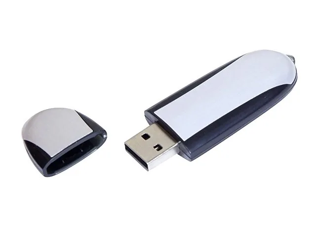 USB 2.0- флешка промо на 32 Гб овальной формы фото 2