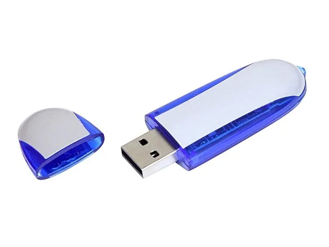USB 2.0- флешка промо на 32 Гб овальной формы фото 2