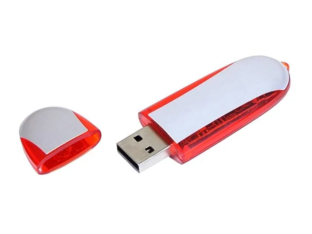 USB 2.0- флешка промо на 32 Гб овальной формы фото 2