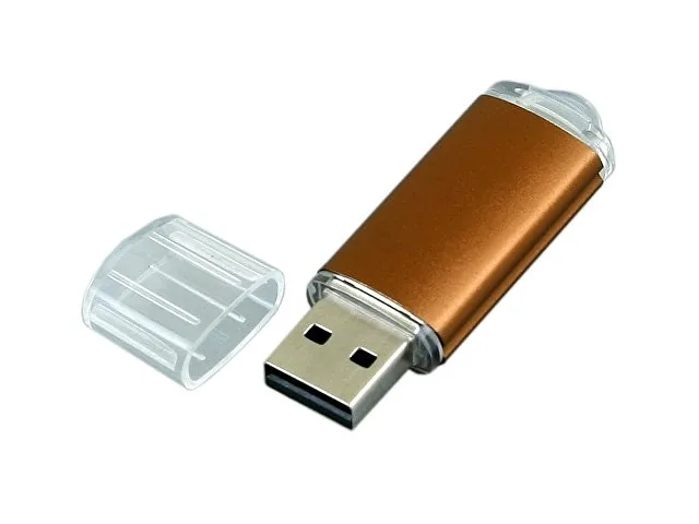 USB 2.0- флешка на 64 Гб с прозрачным колпачком фото 2