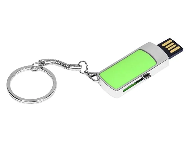 USB 2.0- флешка на 32 Гб с выдвижным механизмом и мини чипом фото 2