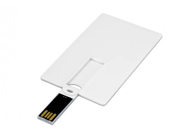 USB 2.0- флешка на 64 Гб в виде пластиковой карты с откидным механизмом фото 2