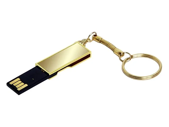 USB 2.0- флешка на 64 Гб с поворотным механизмом и зеркальным покрытием фото 2